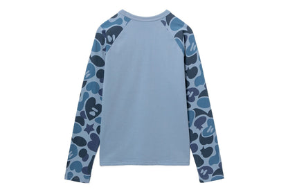 BAPE CAMO SLEEVES RAGLAN LS TEE