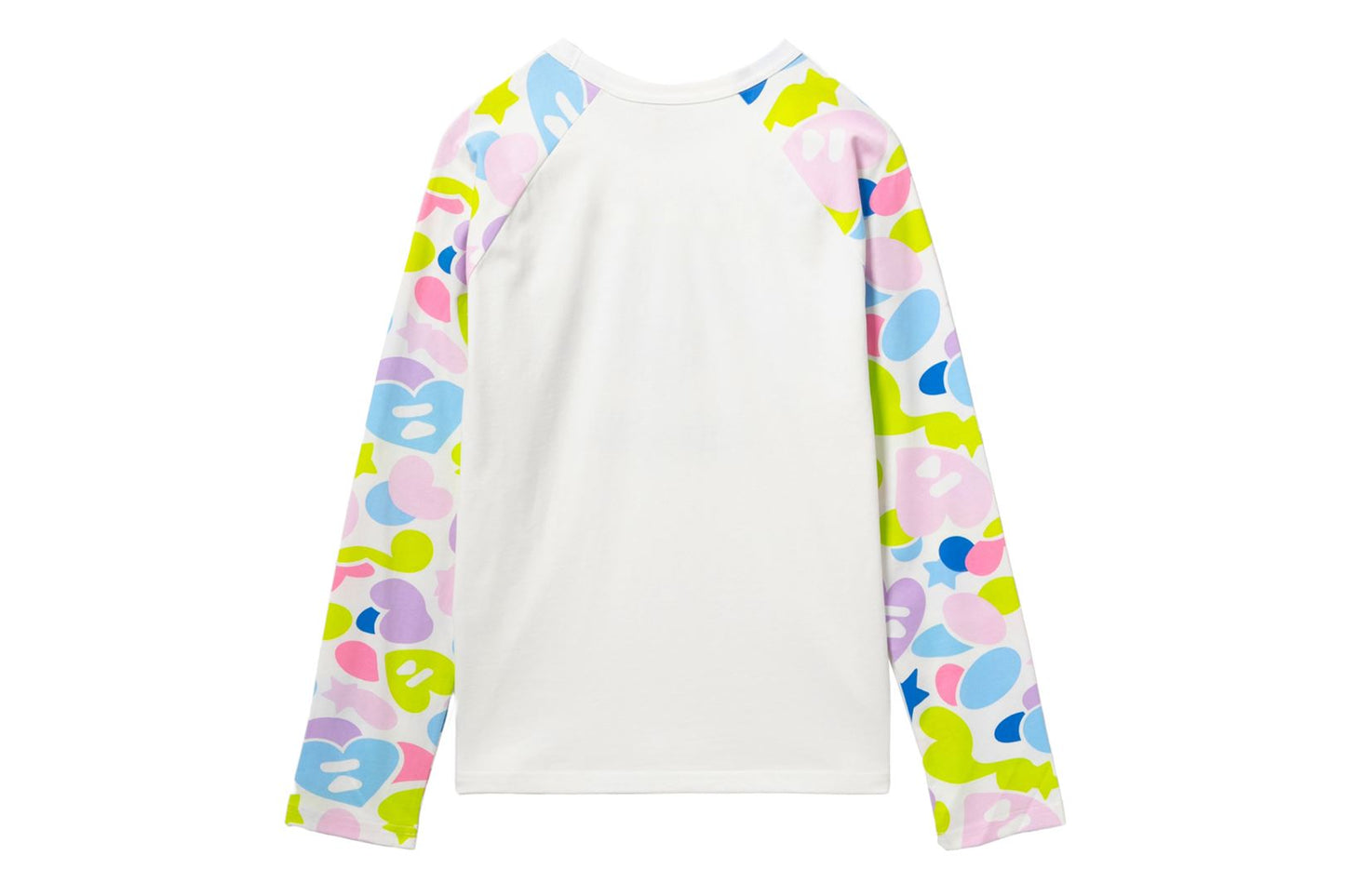 BAPE CAMO SLEEVES RAGLAN LS TEE