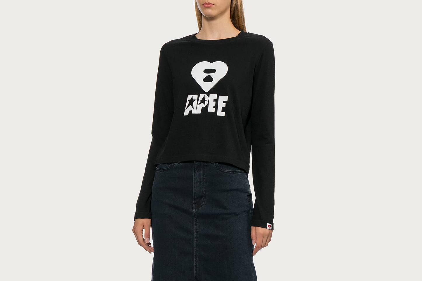 BAPE APEE LOGO 印刷長袖T恤 #1