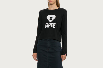 BAPE APEE LOGO 印刷長袖T恤 #1