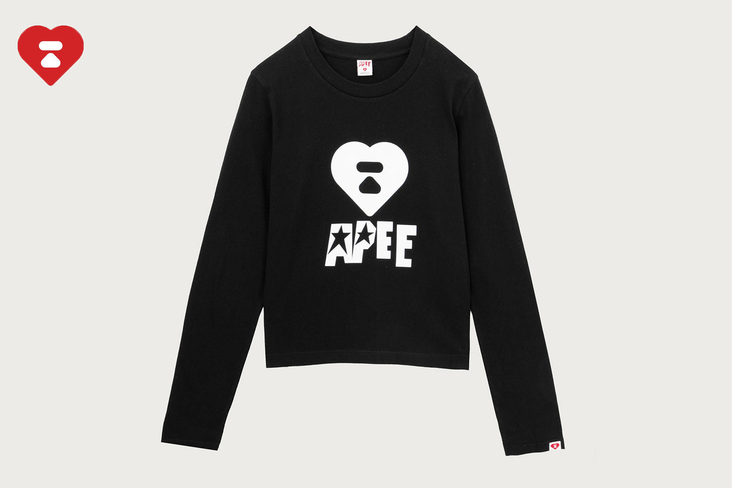BAPE APEE LOGO 印刷長袖T恤 #1