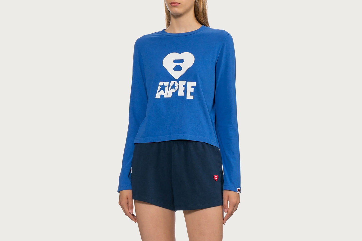 BAPE APEE LOGO 印刷長袖T恤 #1