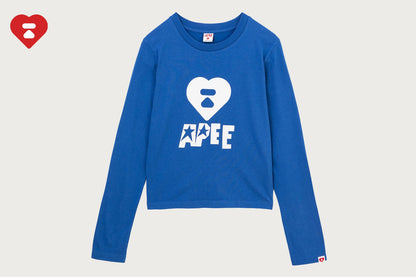 BAPE APEE LOGO 印刷長袖T恤 #1