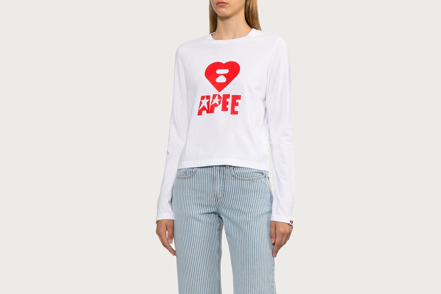 BAPE APEE LOGO 印刷長袖T恤 #1
