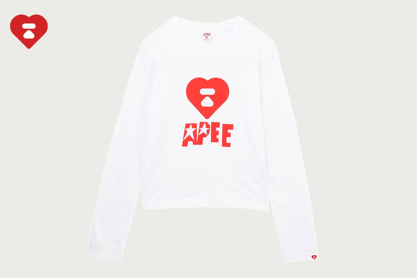 BAPE APEE LOGO 印刷長袖T恤 #1