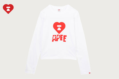BAPE APEE LOGO 印刷長袖T恤 #1