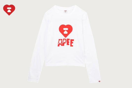 BAPE APEE LOGO 印刷長袖T恤 #1