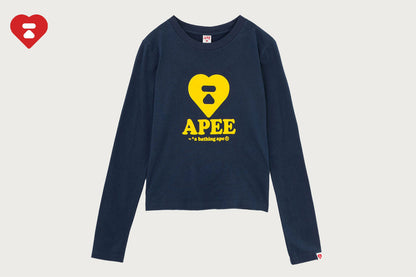 BAPE APEE LOGO 印刷長袖T恤 #2