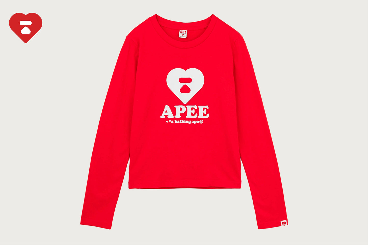 BAPE APEE LOGO 印刷長袖T恤 #2