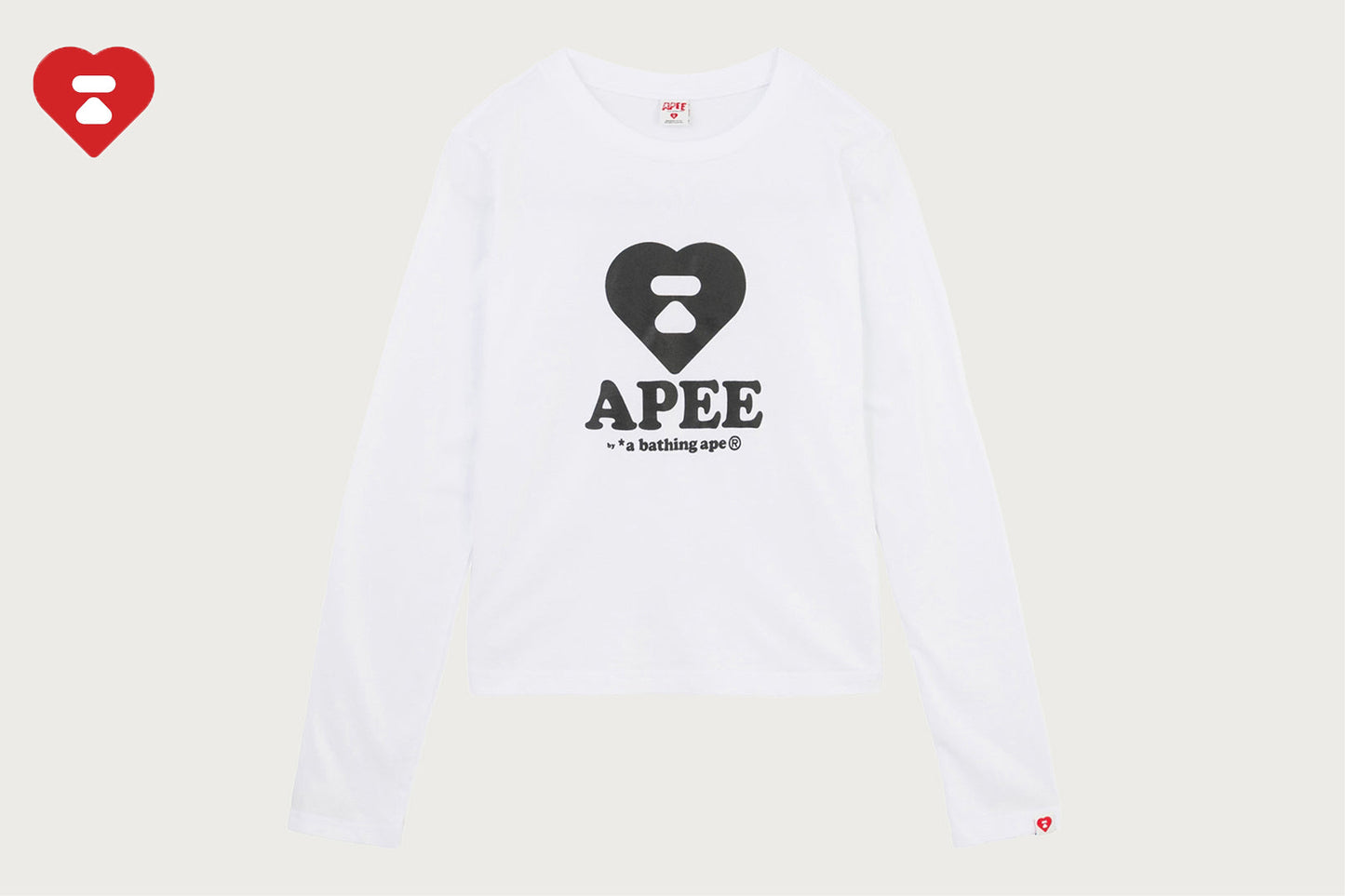 BAPE APEE LOGO 印刷長袖T恤 #2