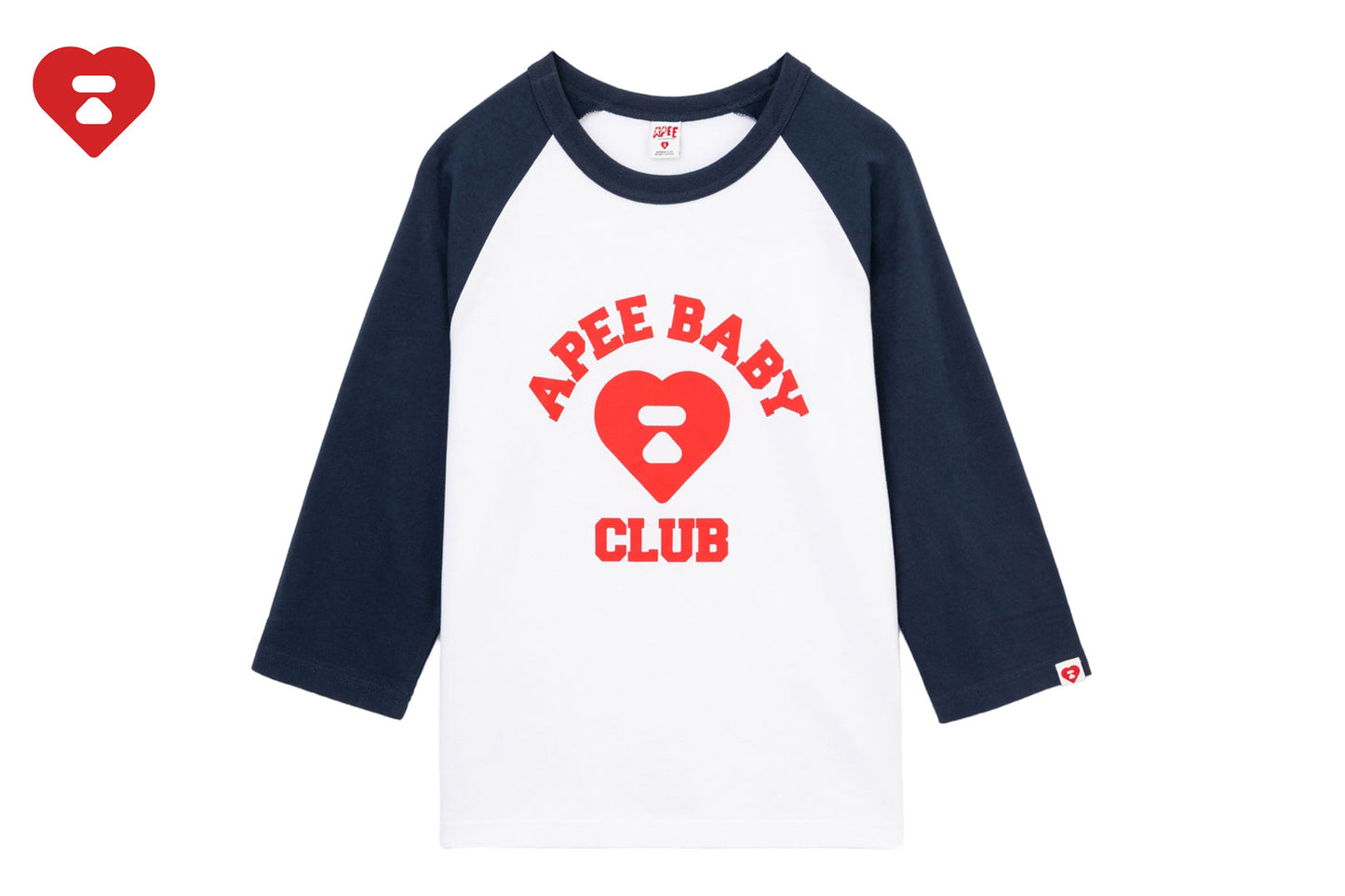 BAPE APEE BABY PRINT RAGLAN LS TEE