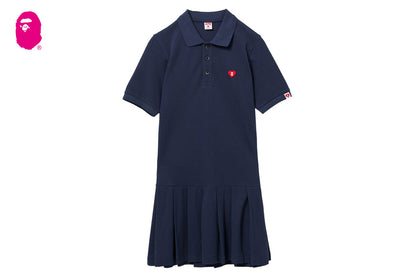 BAPE 心形徽章 Polo 連衣裙