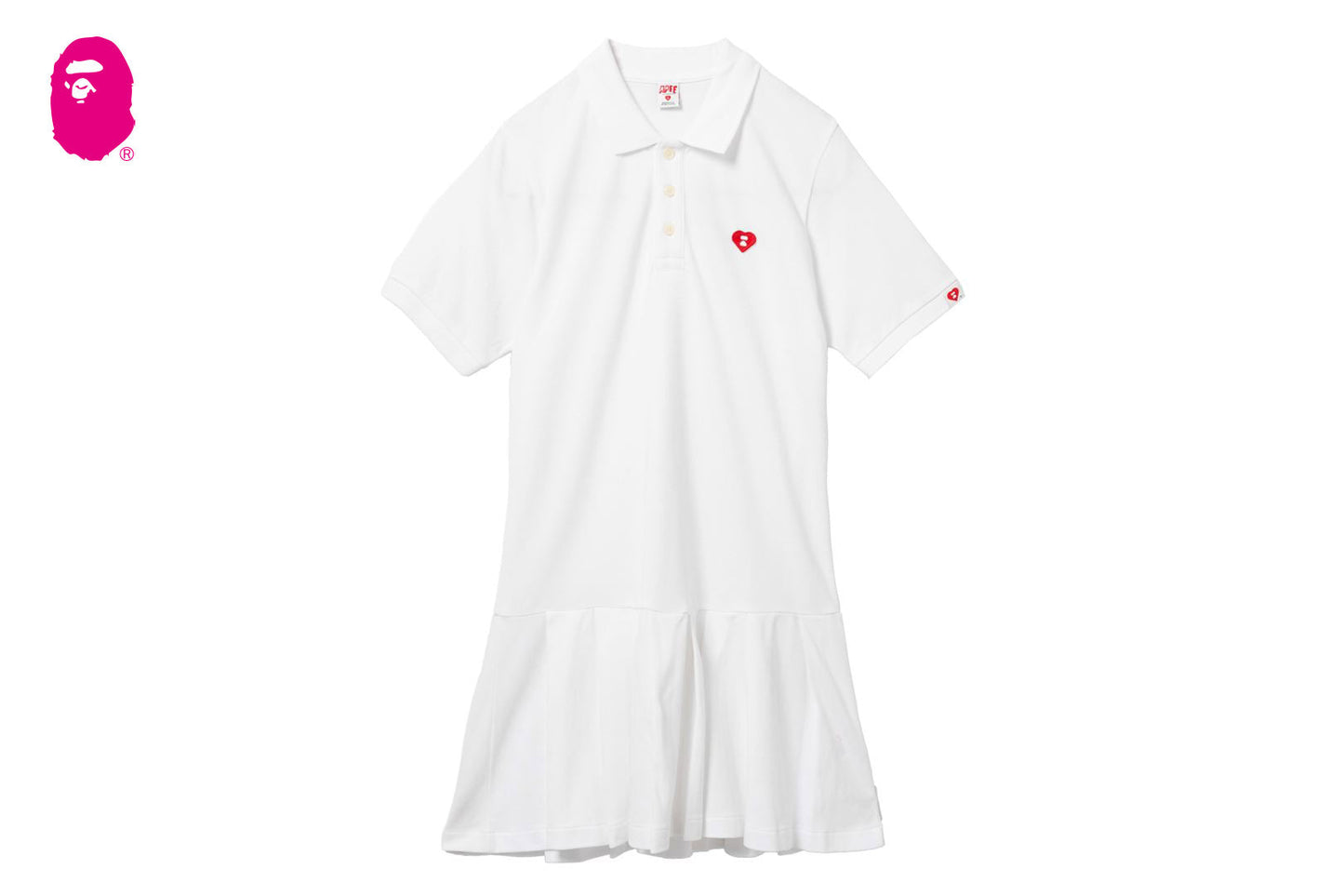 BAPE 心形徽章 Polo 連衣裙