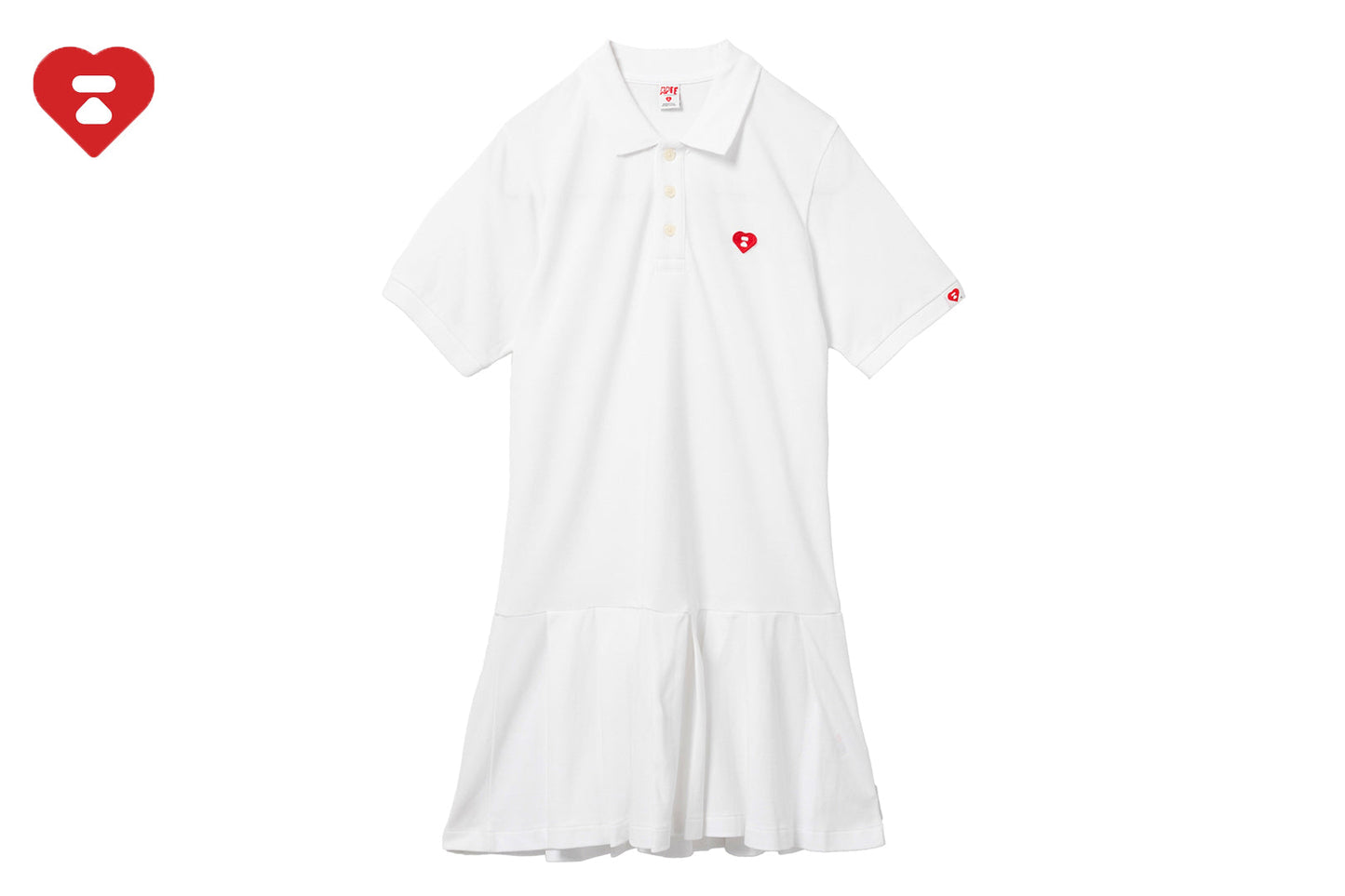 BAPE 心形徽章 Polo 連衣裙