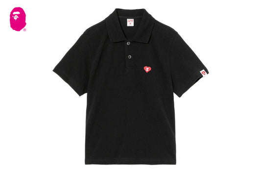 BAPE 心形徽章 Polo 衫