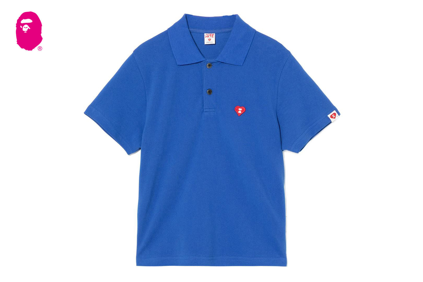 BAPE 心形徽章 Polo 衫