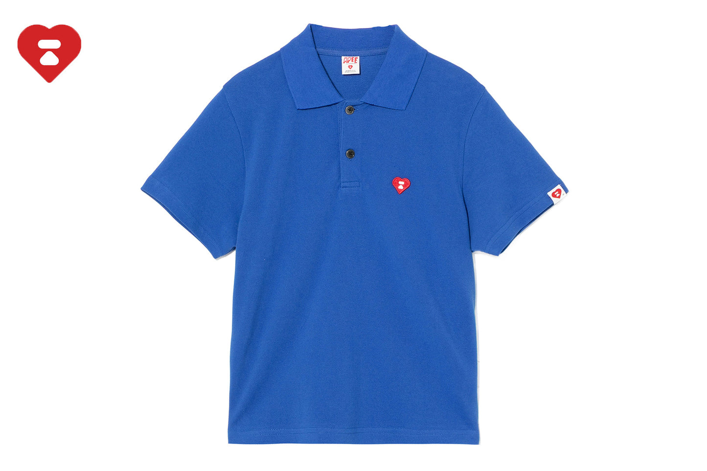 BAPE 心形徽章 Polo 衫
