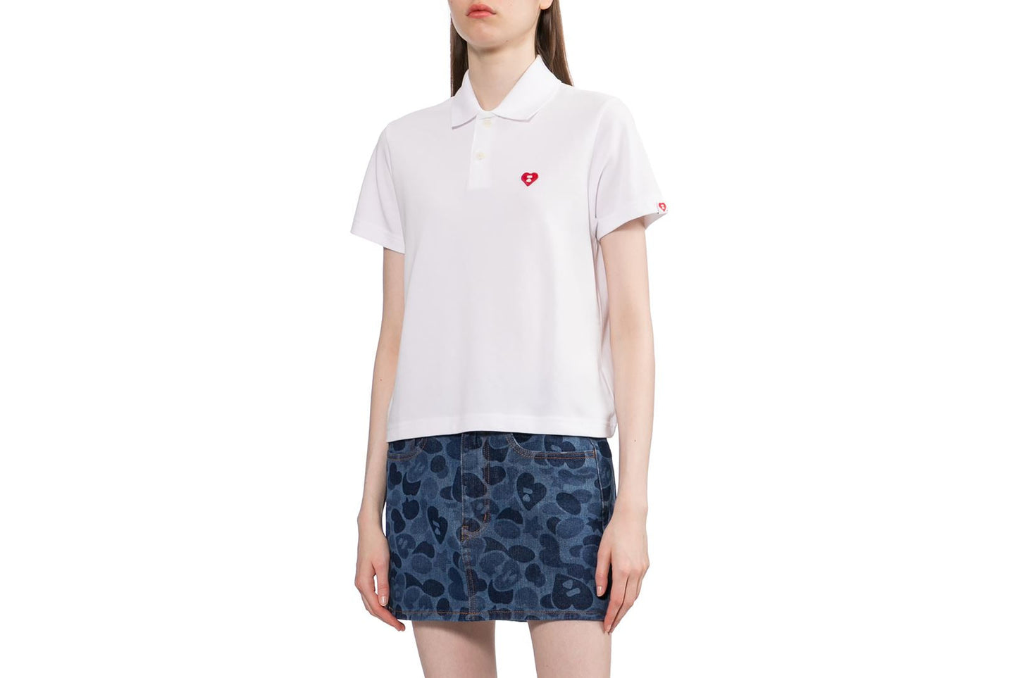 BAPE 心形徽章 Polo 衫