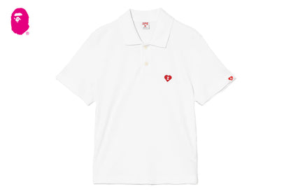 BAPE 心形徽章 Polo 衫