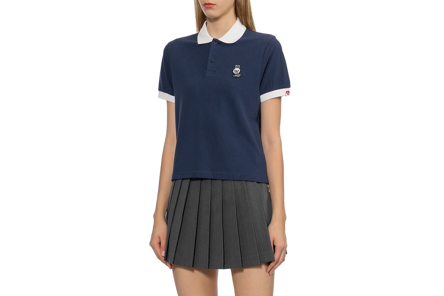 BAPE BABY DOPPY BADGE POLO CROP TEE