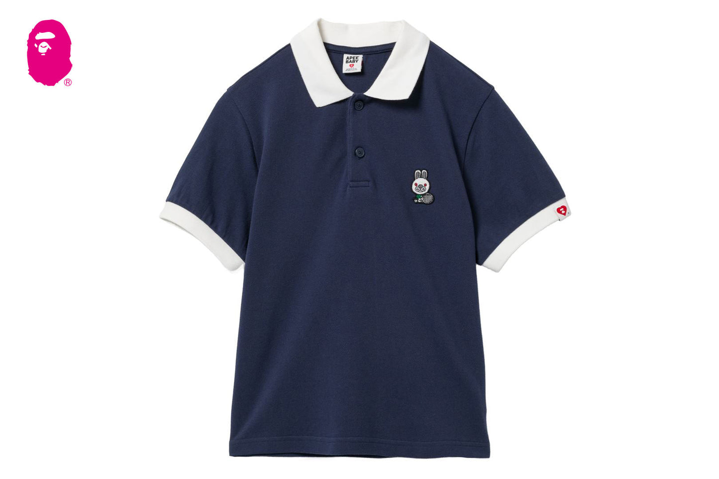 BAPE BABY DOPPY BADGE POLO CROP TEE