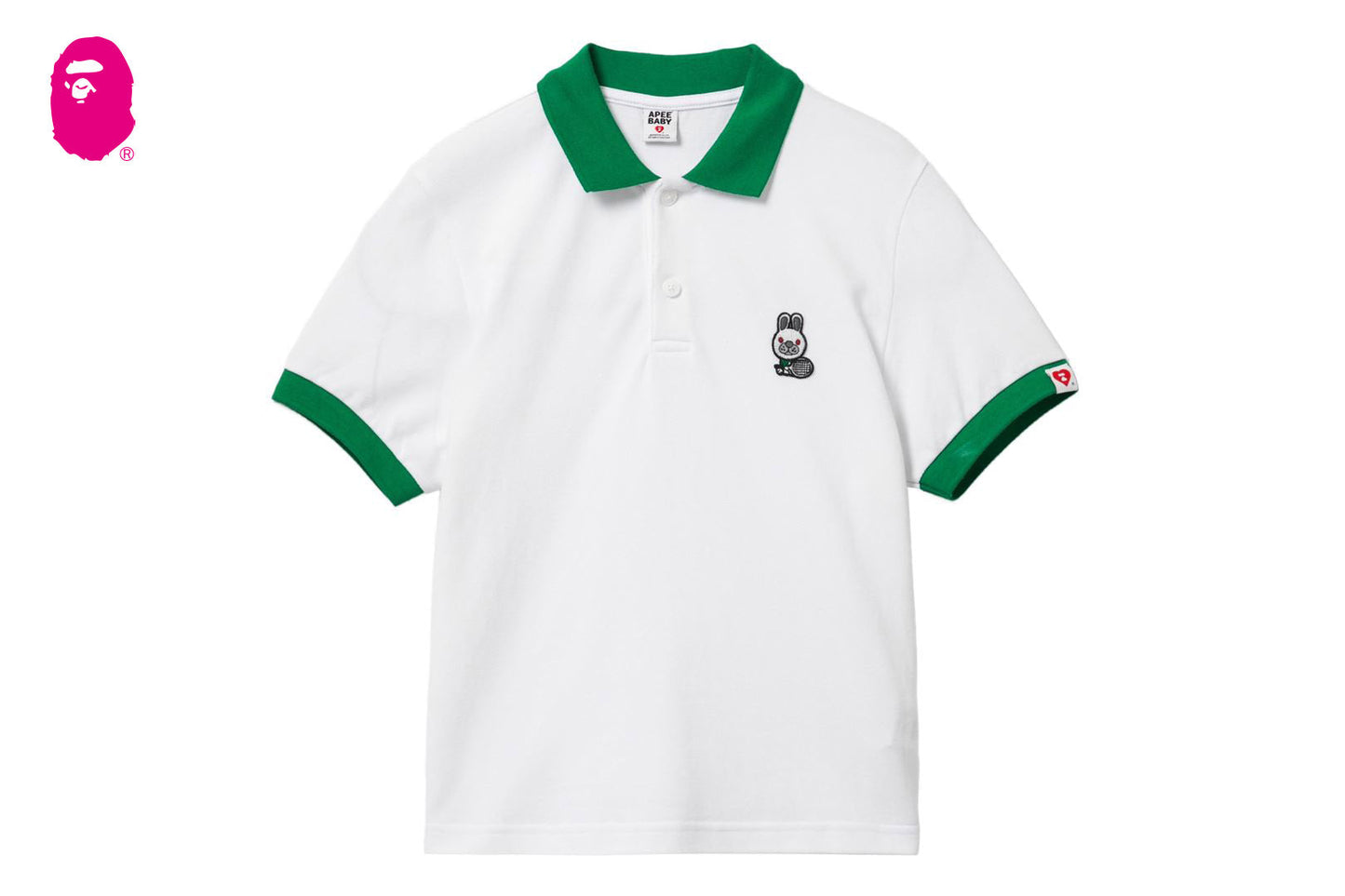BAPE BABY DOPPY BADGE POLO CROP TEE