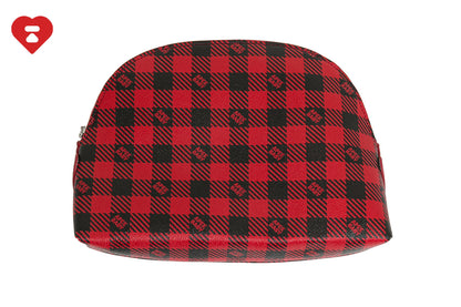 BAPE PLAID COSMETIC BAG