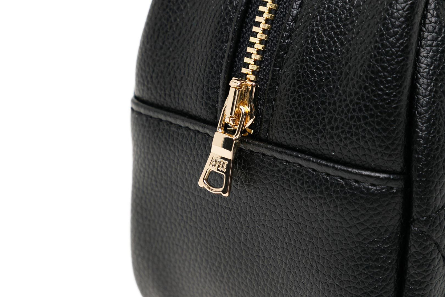 BAPE QUILTED HEART MONOGRAM MINI POUCH