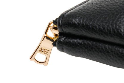 BAPE QUILTED HEART MONOGRAM SMALL WALLET
