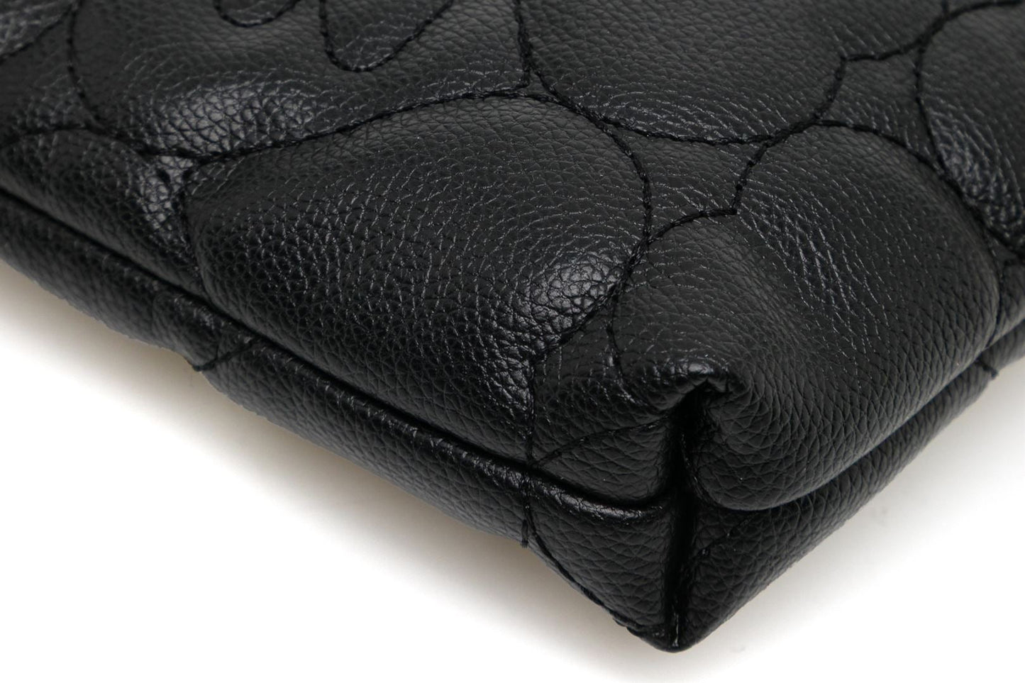 BAPE QUILTED HEART MONOGRAM SMALL WALLET