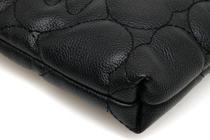 BAPE QUILTED HEART MONOGRAM SMALL WALLET