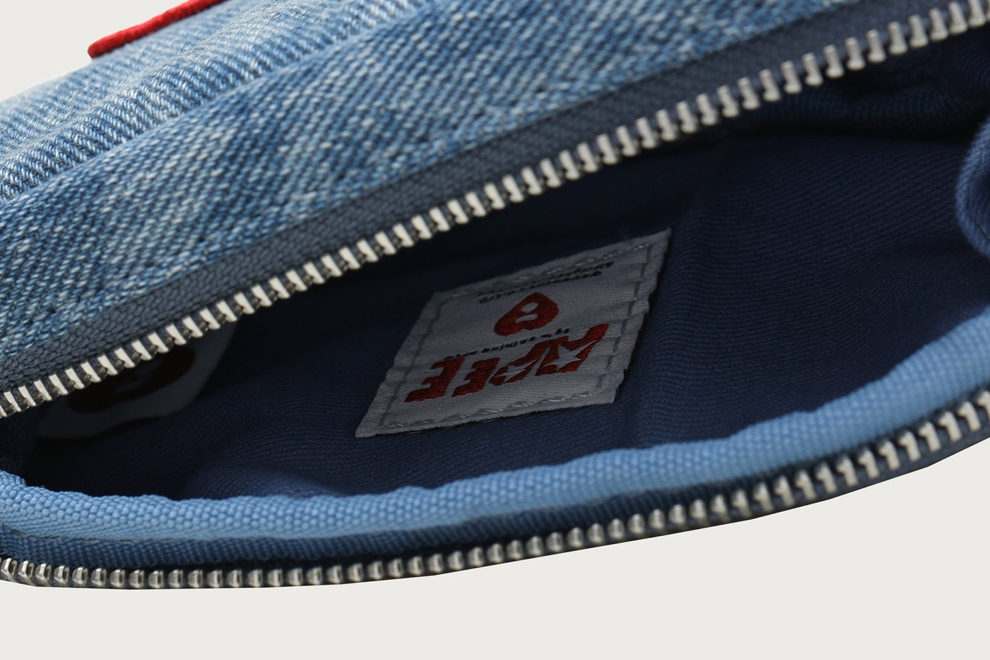 BAPE APEE DENIM MINI BAG