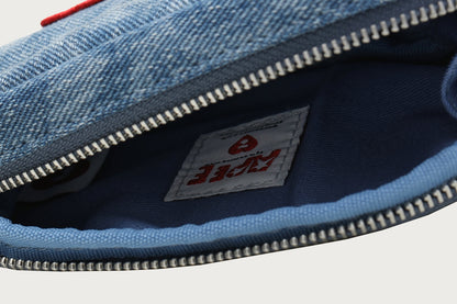 BAPE APEE DENIM MINI BAG