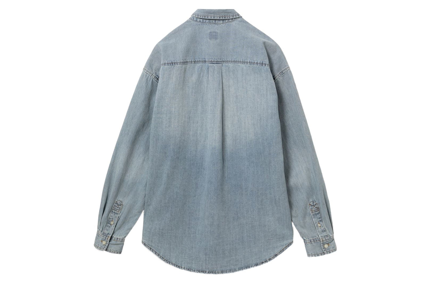 BAPE EMBRO BADGE CHAMBRAY BOYFRIEND SHIRT