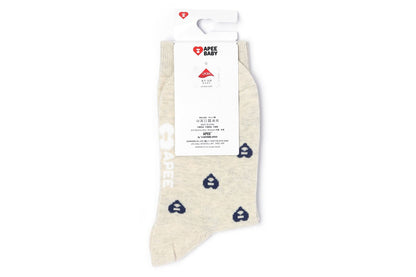 BAPE HEART MONOGRAM INTARSIA SOCKS