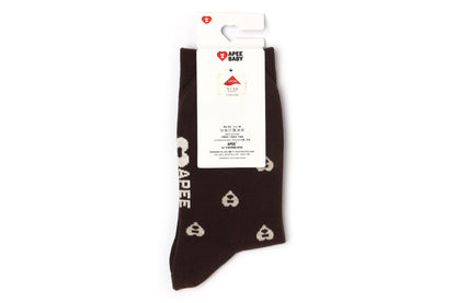 BAPE HEART MONOGRAM INTARSIA SOCKS