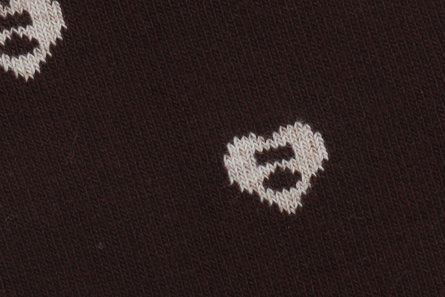 BAPE HEART MONOGRAM INTARSIA SOCKS