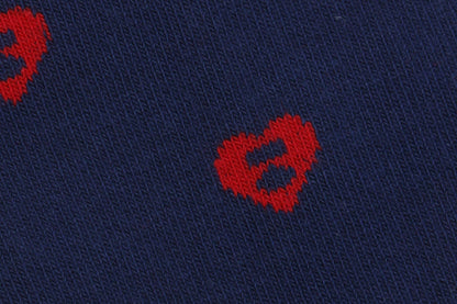 BAPE HEART MONOGRAM INTARSIA SOCKS