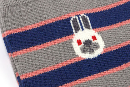 BAPE BABY DOPPY 刺繡徽章條紋襪