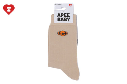 BAPE BABY CORE 刺繡徽章襪子