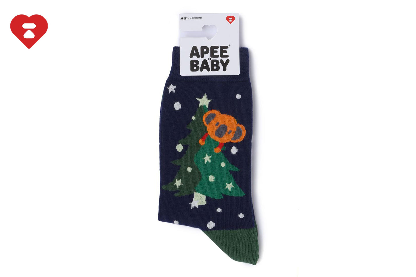 BAPE BABY DOPPY & BABY CORE 聖誕樹襪子