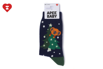 BAPE BABY DOPPY & BABY CORE 聖誕樹襪子