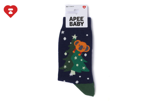 BAPE BABY DOPPY & BABY CORE 聖誕樹襪子
