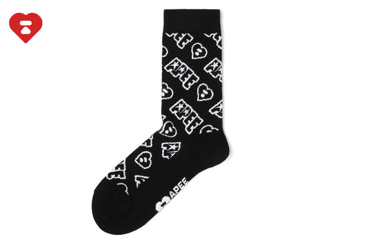 BAPE JACQUARD GRAPHIC SOCKS #1