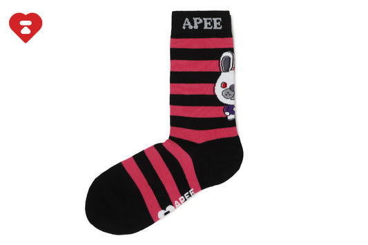 BAPE BABY DOPPY JACQUARD STRIPE SOCKS