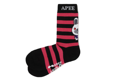 BAPE BABY DOPPY JACQUARD STRIPE SOCKS