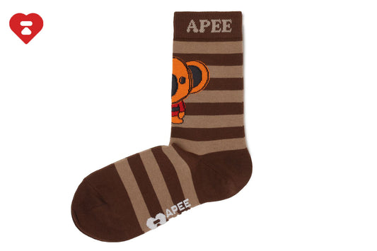BAPE BABY CORE JACQUARD STRIPE SOCKS