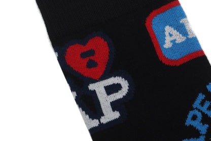 BAPE JACQUARD GRAPHIC SOCKS #7