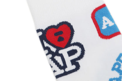 BAPE JACQUARD GRAPHIC SOCKS #7