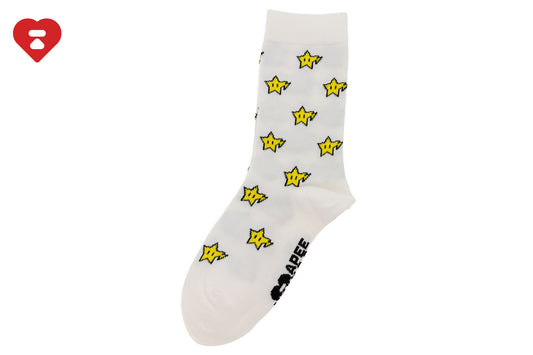 BAPE MILO STAR INTARSIA SOCKS